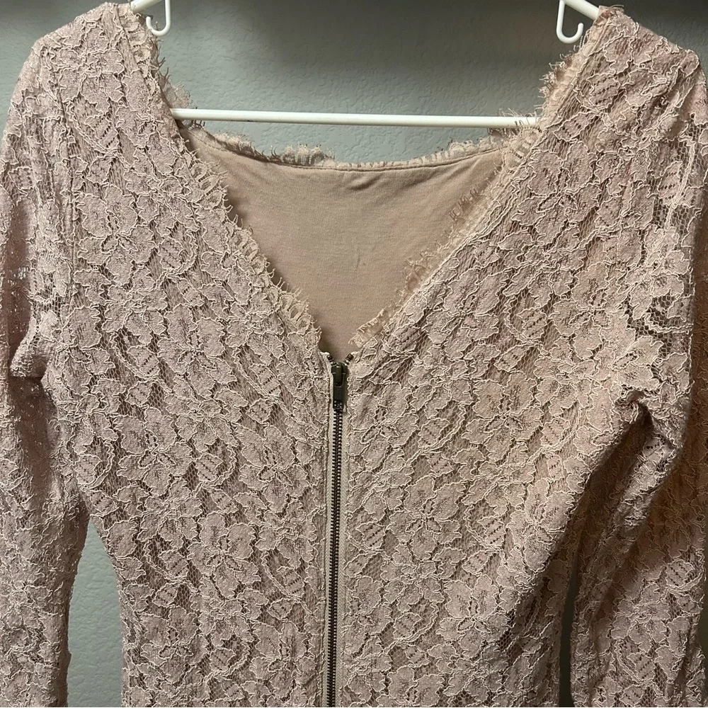 Diane Von‎ Furstenberg Zarita Lace Sheath Dress Nude SIZE 14